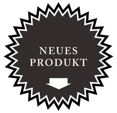 Neues Produkt web Sticker Button