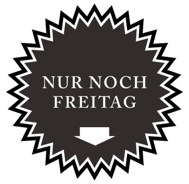 Nur noch Freitag web Sticker Button