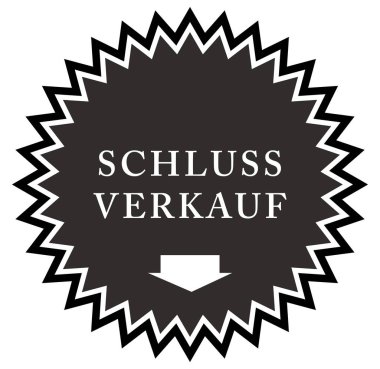  Schlussverkauf web Sticker Button