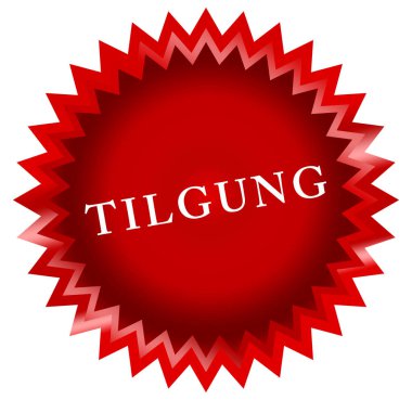 Tilgung web Sticker Button
