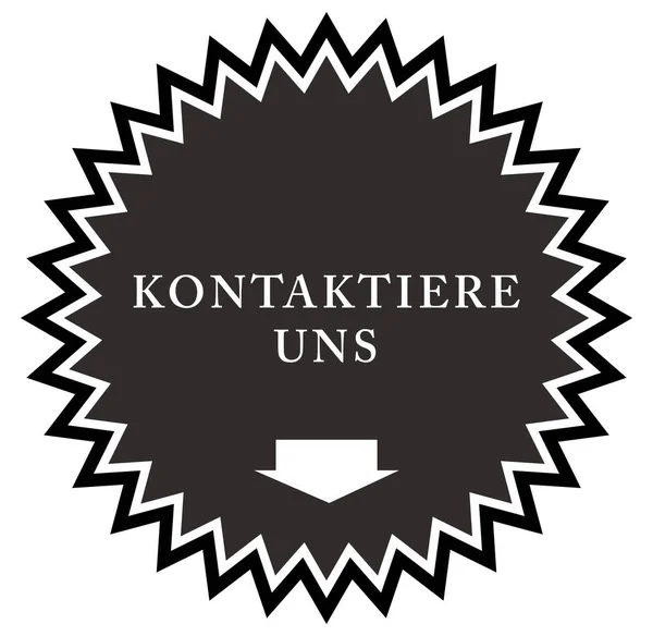 Kontaktiere uns web Sticker Button — Stok fotoğraf