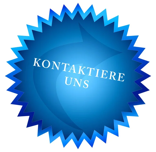 Kontaktiere uns web Sticker κουμπί — Φωτογραφία Αρχείου