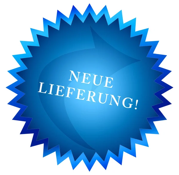 Neue Lieferung! web Sticker Button — 스톡 사진