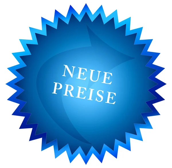 Neue Preise web Sticker Button — 스톡 사진