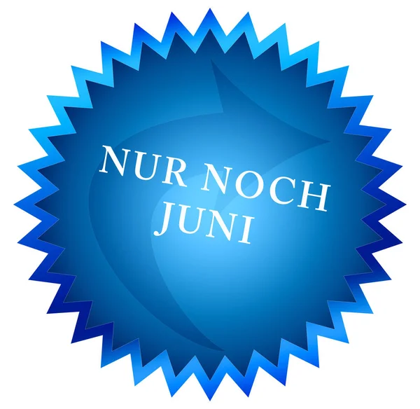 Nur noch｜Juni webスタンプボタン — ストック写真