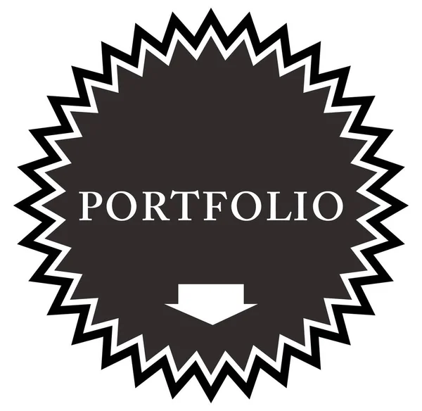 Portfolio Web-Sticker-Taste — Stockfoto