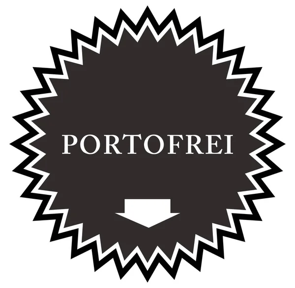 Portofrei Web Sticker Button — Stockfoto