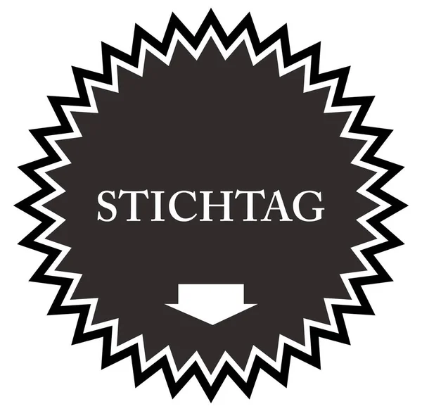 Stichtag web Sticker knop — Stockfoto