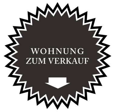 Wohnung zum Verkauf web Sticker Button