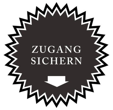  Zugang sichern web Sticker Düğmesi