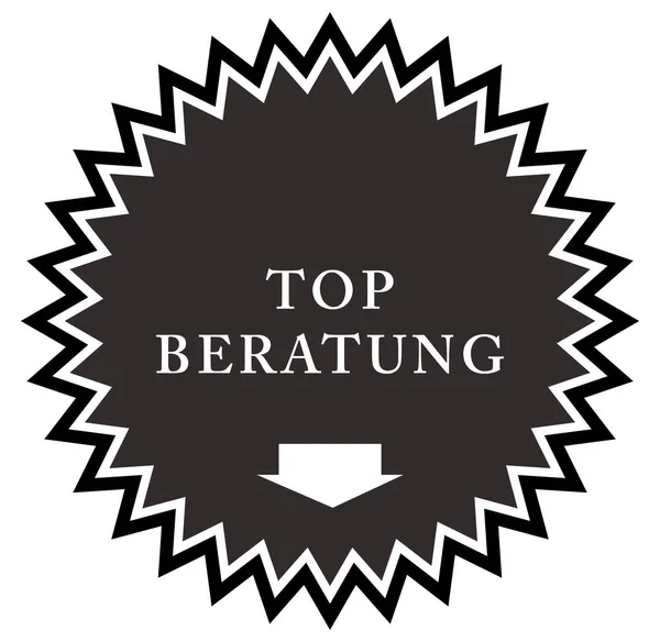 Top Beratung web Sticker Button — Stock Photo, Image