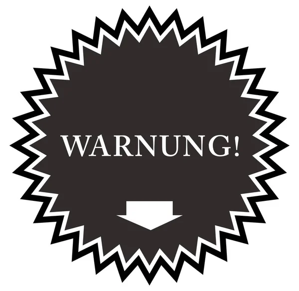 Warnung web Sticker Button — 스톡 사진