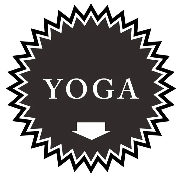 Botão adesivo de ioga web — Fotografia de Stock