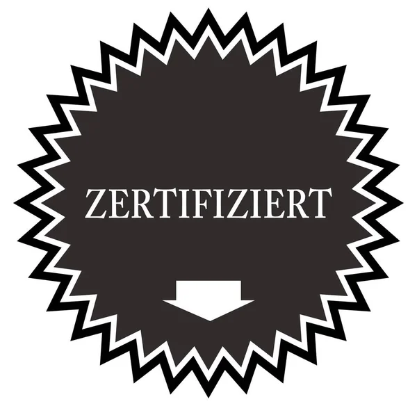 Zertifiziert Web klistermärke knappen — Stockfoto