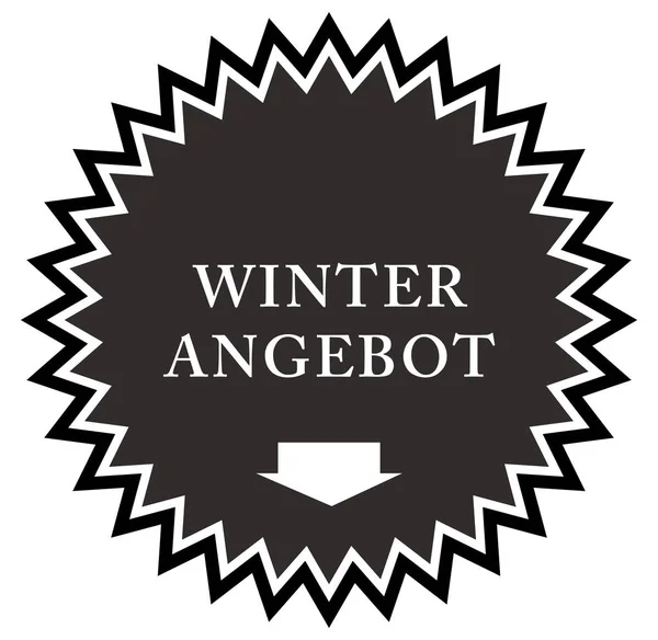 Winterangebot web Sticker Düğmesi — Stok fotoğraf