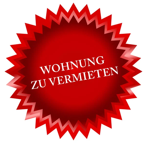  Wohnung zu vermieten web Sticker Button