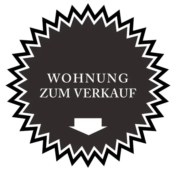 Wohnung zum Verkauf Webシールボタン — ストック写真