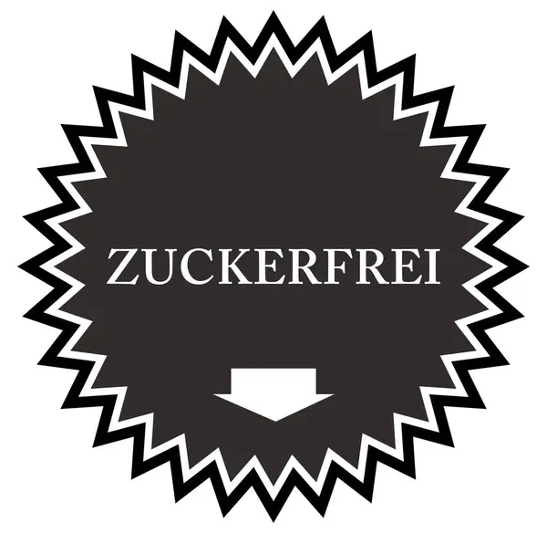 Zuckerfrei web Sticker Pulsante — Foto Stock