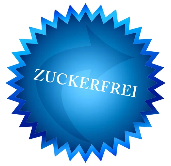 Zuckerfreie Web-Sticker-Taste — Stockfoto