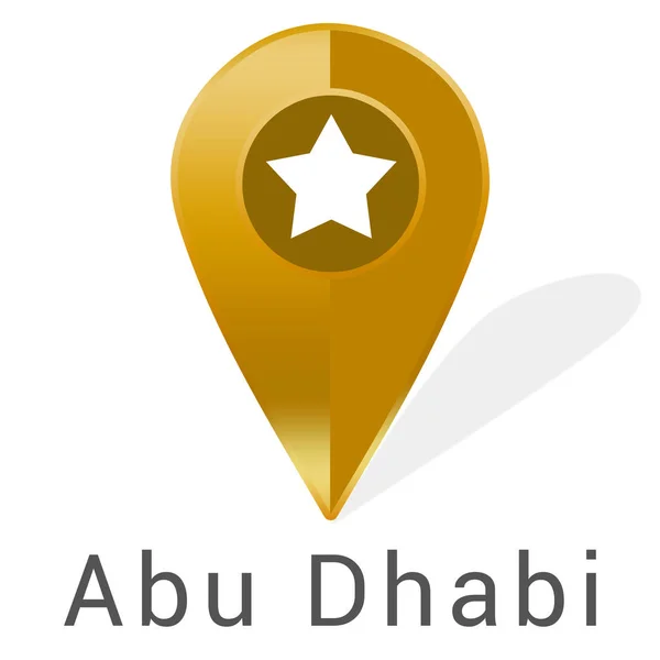 Etiqueta web etiqueta Abu Dhabi — Fotografia de Stock