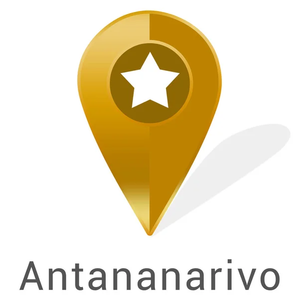 Webový štítek nálepka Antananarivo — Stock fotografie