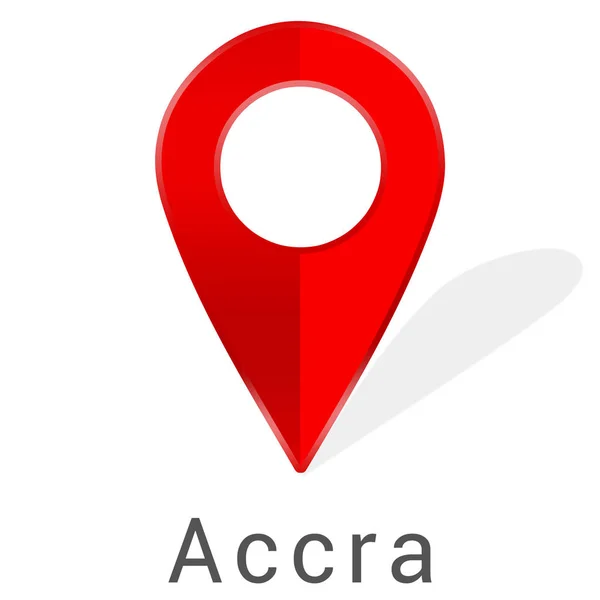 Web label sticker Accra — Stockfoto