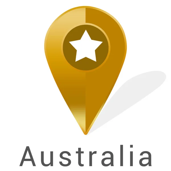 Adesivo etichetta web Australia — Foto Stock