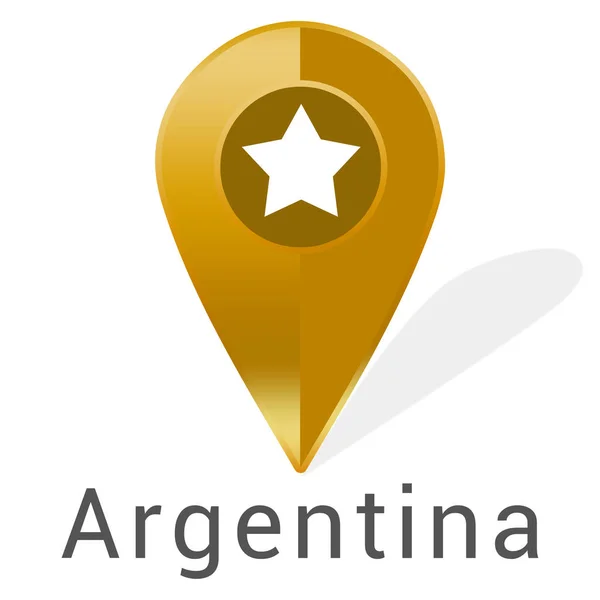 Adesivo etichetta web Argentina — Foto Stock