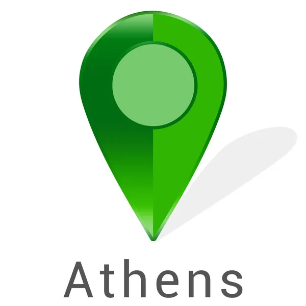 Adesivo etichetta web Atene — Foto Stock