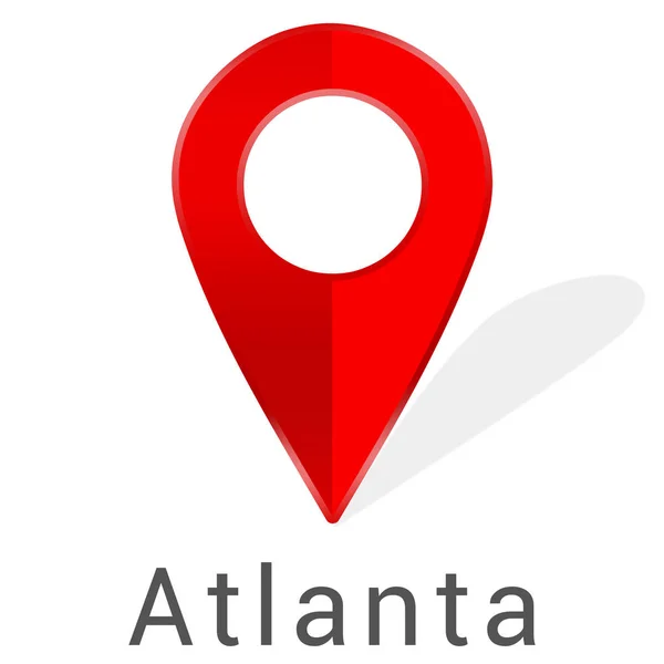 Etiqueta engomada web Atlanta —  Fotos de Stock