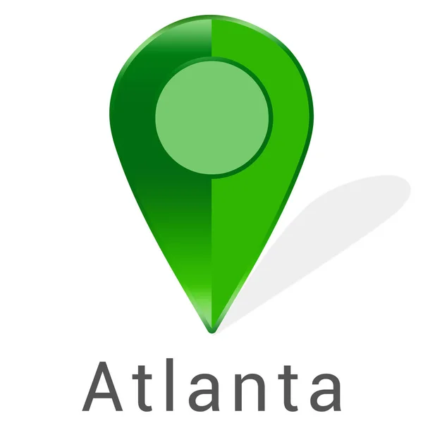 Naklejka web Label Atlanta — Zdjęcie stockowe