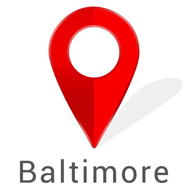 Etiqueta engomada web Baltimore —  Fotos de Stock