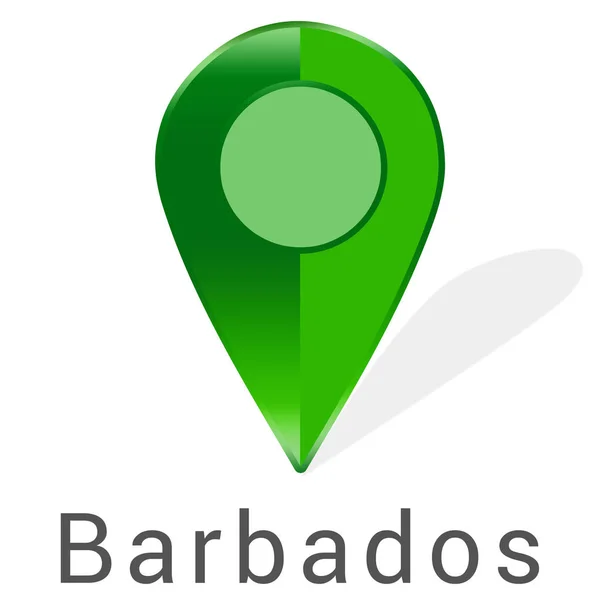 Web label sticker Barbados — Stockfoto