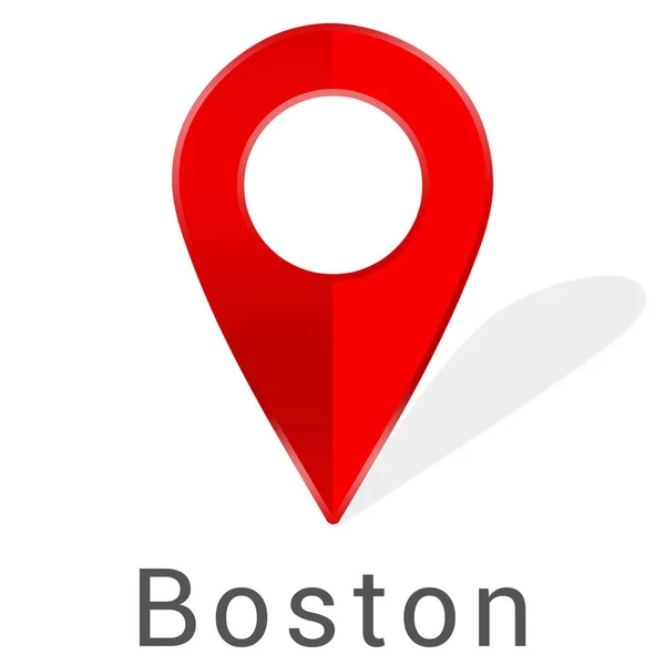 Etiqueta engomada web Boston —  Fotos de Stock