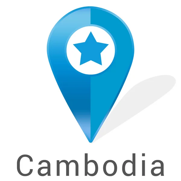Ετικέτα web αυτοκόλλητο Καμπότζη — Φωτογραφία Αρχείου