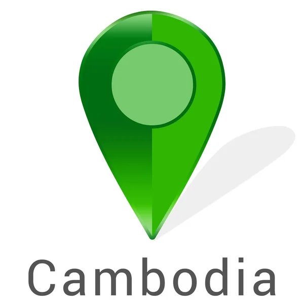 Web Label Sticker Cambodia — Stock Photo, Image