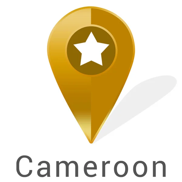 Etiqueta web Etiqueta Camarões — Fotografia de Stock