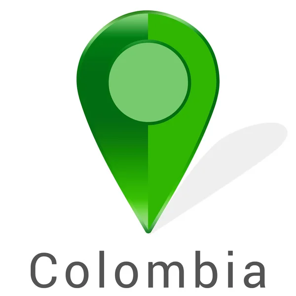 Web Etiketa Samolepka Kolumbie — Stock fotografie