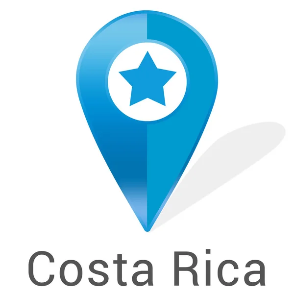 Web Label Sticker Costa Rica — Stok Foto