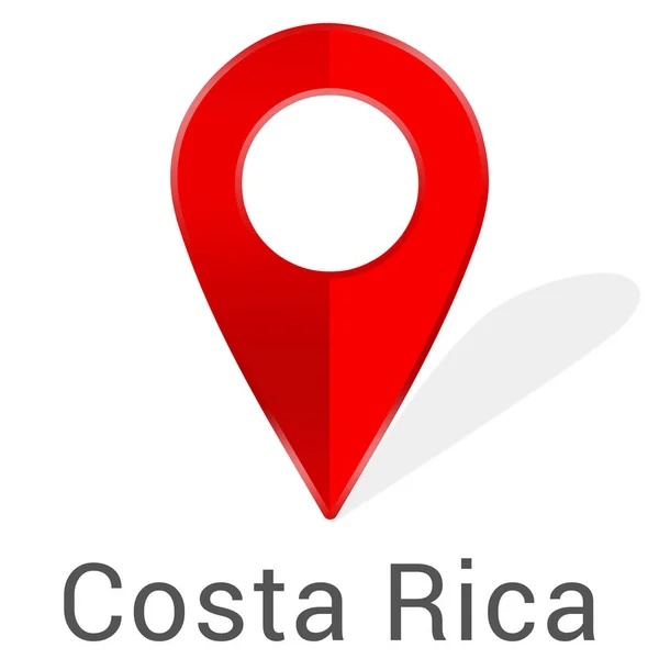 Web címke matrica Costa Rica — Stock Fotó