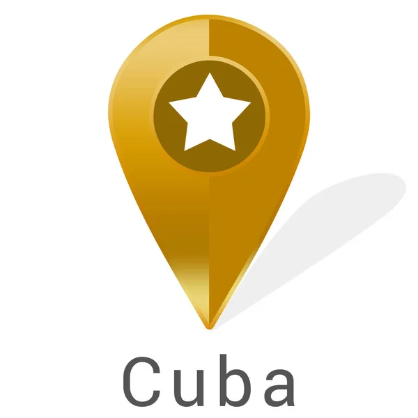 Web címke matrica Kuba — Stock Fotó