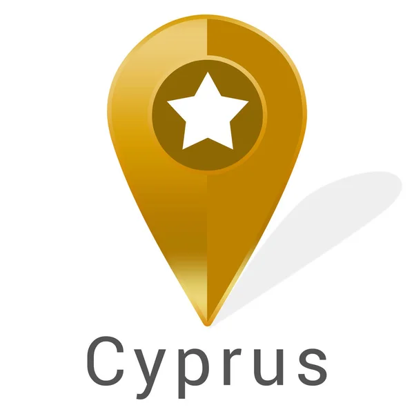 Web Label Sticker Cyprus — стокове фото