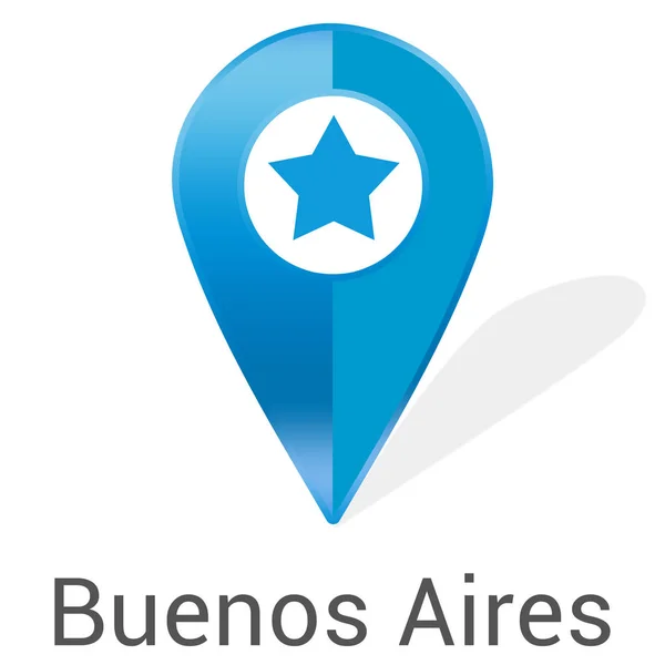 Web Label štítek Buenos Aires — Stock fotografie