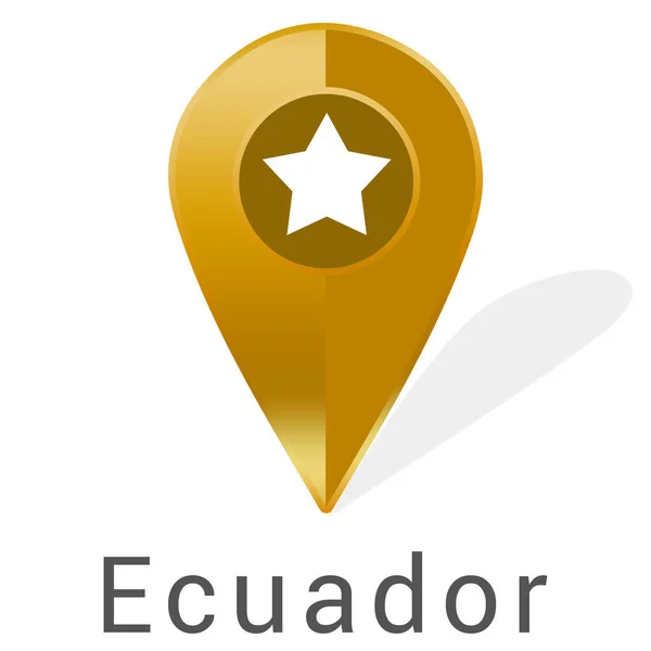 Web Label Sticker Ekvádor — Stock fotografie