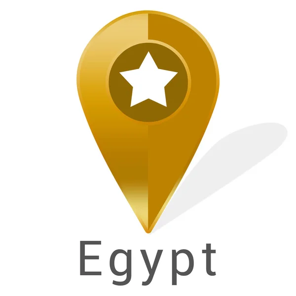 Adesivo etichetta web Egitto — Foto Stock