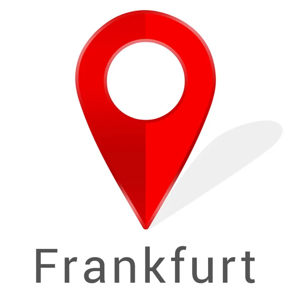 Web Label Sticker Frankfurt — стоковое фото