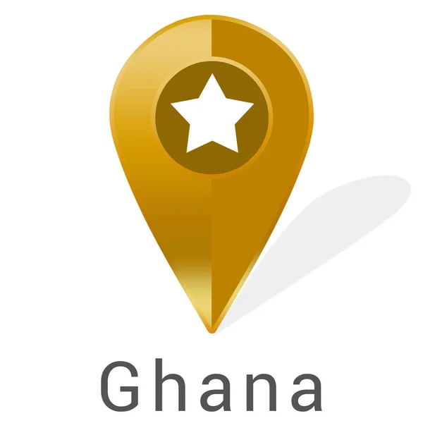 Ετικέτα web Sticker Γκάνα — Φωτογραφία Αρχείου