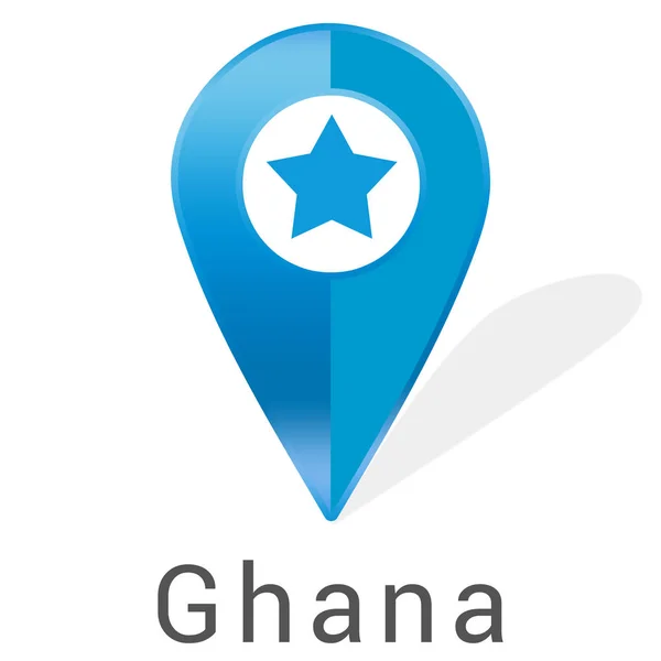 Web Etiketa Samolepka Ghana — Stock fotografie