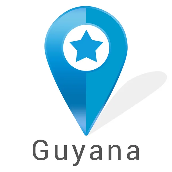 Ετικέτα web Sticker Γουιάνα — Φωτογραφία Αρχείου