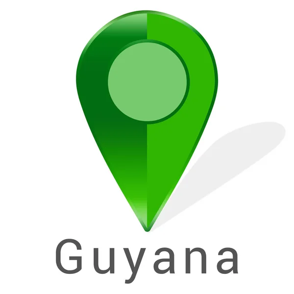 Etiqueta web etiqueta Guiana — Fotografia de Stock